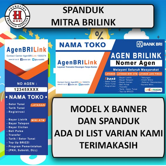 BRILINK SPANDUK BANNER AGEN BRILINK CETAK SPANDUK FREE KONSEP DESIGN BANK BRI