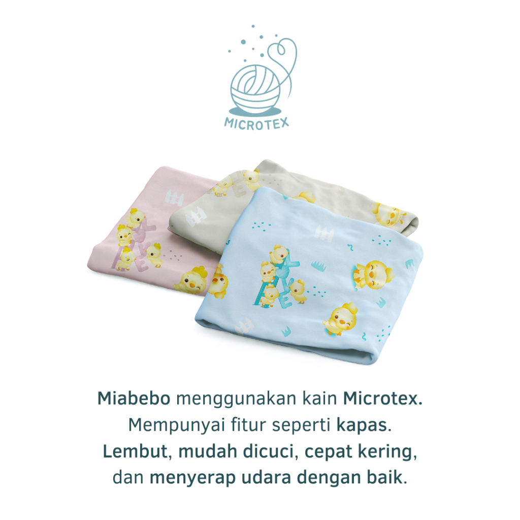 Miabebo Bantal Guling Set Bayi isi 4