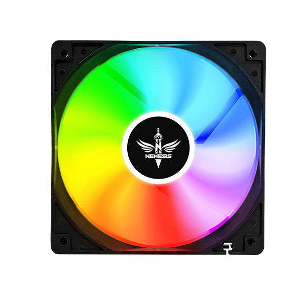 Fan NYK Nemesis Flows RGB Rainbow LED | 120mm 12cm Silent - Hitam