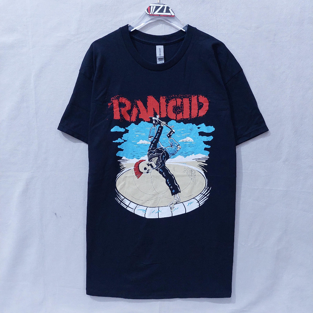 T Shirt Band Official RANCID - SKATE SKELE-TIM Original