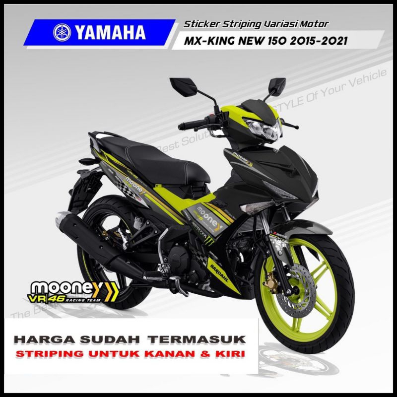 STRIPING STICKER VARIASI MOTOR YAMAHA MX-KING NEW MOONEY VR/46 MOTOGP