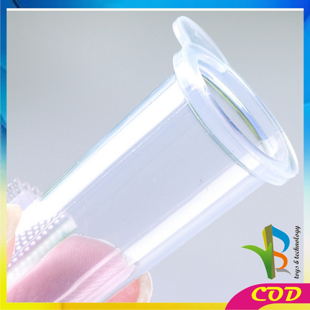 RB-C866 Sikat Gigi Bayi Bahan Silikon Baby Finger Toothbrush Lembut Pack Kotak / Sikat Lidah Bayi New Born Pembersih Mulut Bayi