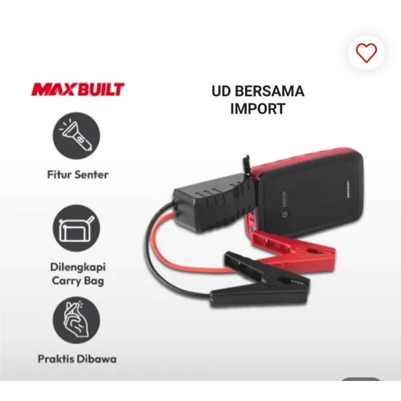 max build powerbank jumper mobil mogok jump starter mobil