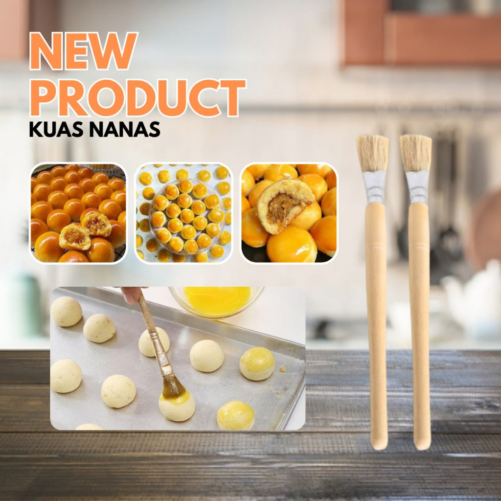 (PDW) Kuas Serat Nanas / Mentega Oles Kue Tahan Panas Brush Satuan