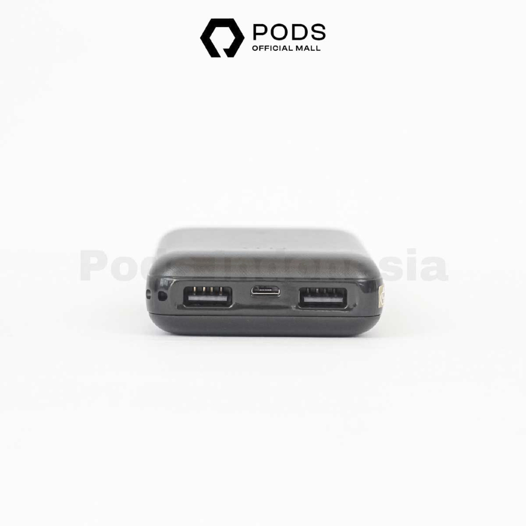 SMART Powerbank Dual USB Quick Charging 10.000 mAh / 2.1 A for IOS IPhone Android by Pods Indonesiaa