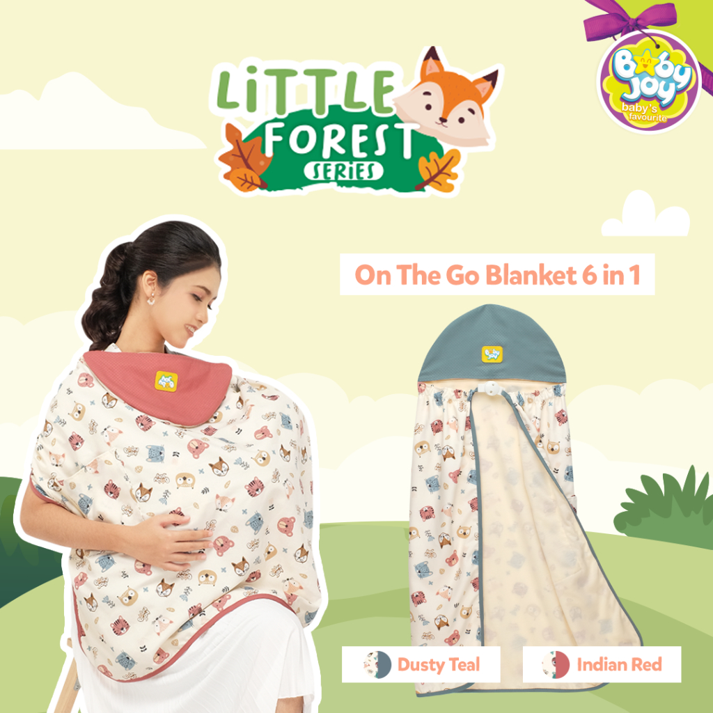 On The Go Blanket 6 in 1 Little Forest Series Baby Joy - BJB5023