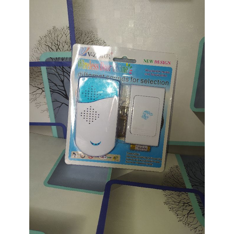bel pintu rumah wireless door bell remote 100 m tanpa kabel / bel pintu tanpa kabel / bel pintu wire