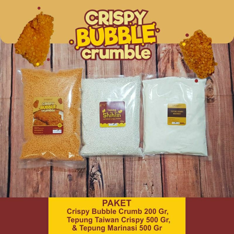 Bubble crumb / rice crispy / tepung shihlin / tepung marinasi