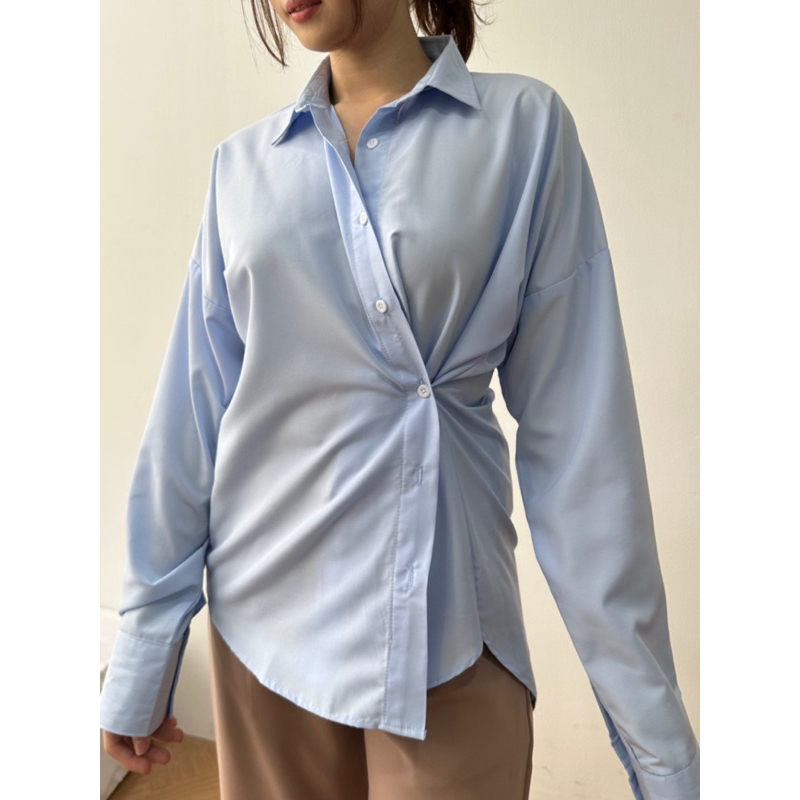 Olivia Oversized Shirt / Kemeja Wanita / Kemeja Oversized / Kemeja Katun