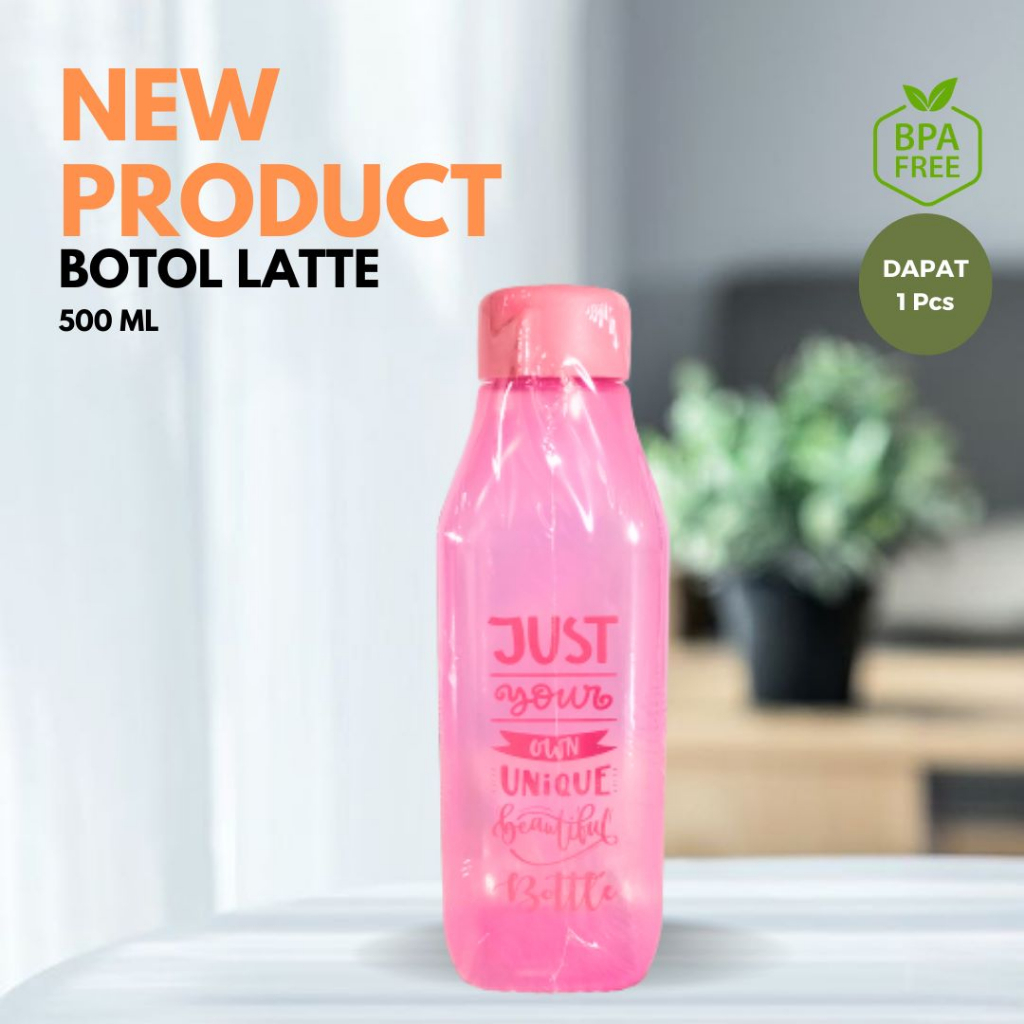 (DL) HARGA SATUAN BOTOL AIR MINUM LATTE 500ML / SOUVERNIR ULANG TAHUN