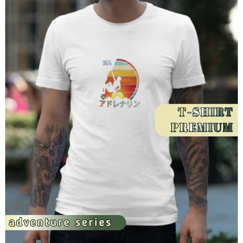 KAOS PRIA PREMIUM MOTIF CLIMBING PENDAKI TREND TERBARU 2023