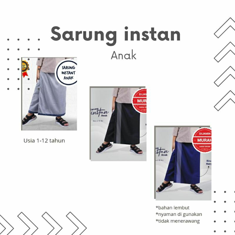 sarung anak/sarung instan anak/sarung instan remaja