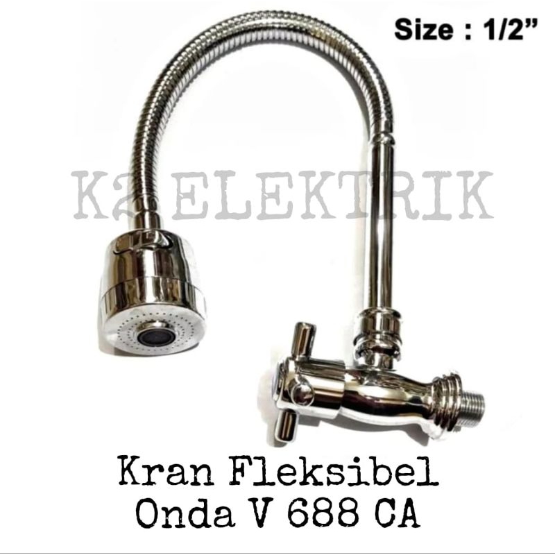 ONDA Kran Angsa Swan Fleksibel V 688 CA | Kran Dapur | Kran Wastafel