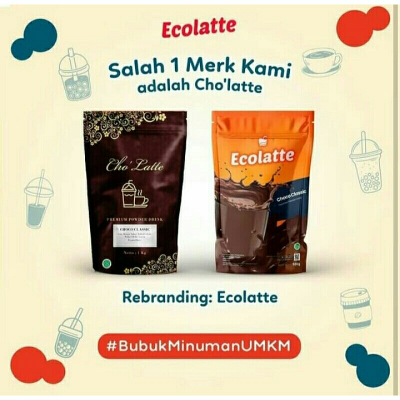 

PROMO BUBUK Minuman Kiloan Ecolatte Rasa Varian Coffee Kemasan 500gr