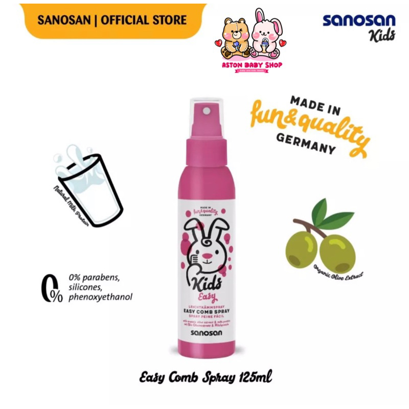 Sanosan Easy Comb Spray 125 ml Hair Lotion Anak