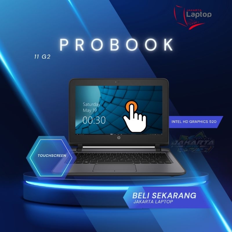 Laptop Hp ProBook Touchscreen | Core i3 | Gen 6 | Ssd 512gb | Mulus Murah Bergaransi