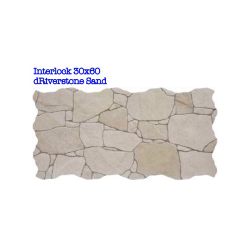 Roman keramik Interlock Riverstone Collection size 30x60