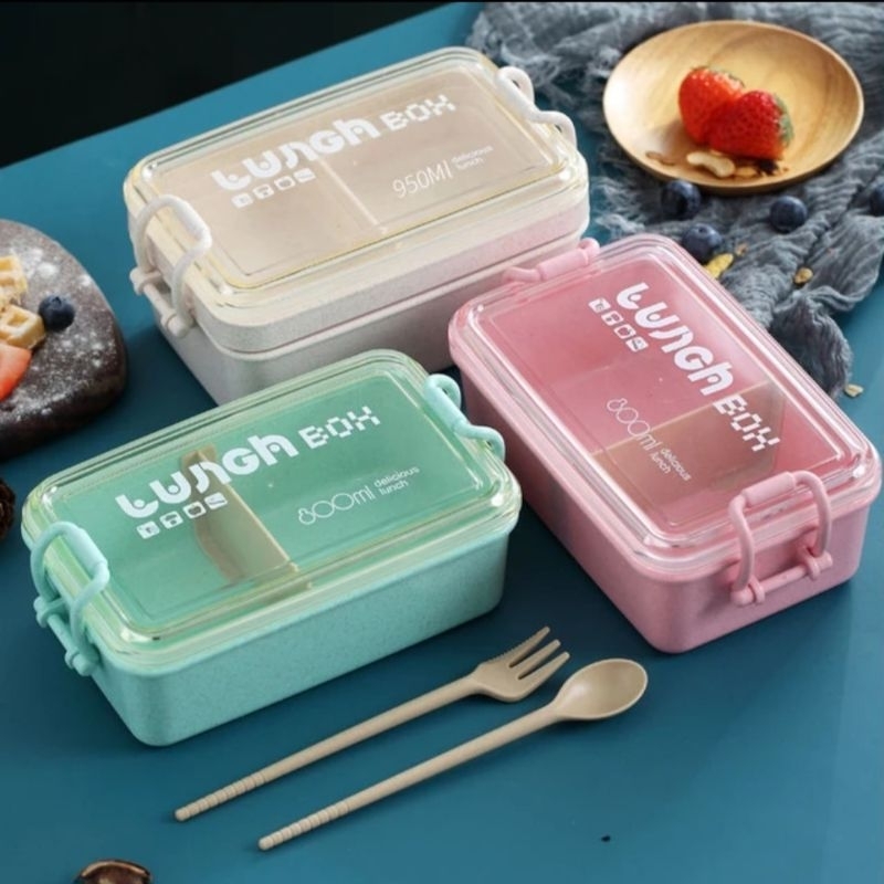 Kotak Makan / Lunch Box Praktis 800ml