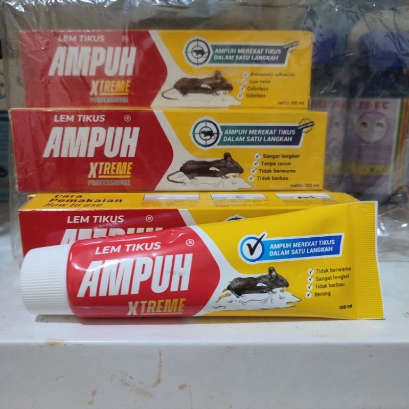 Lem Tikus AMPUH Xtreme - Lem Tikus Super Lengket 100 ML