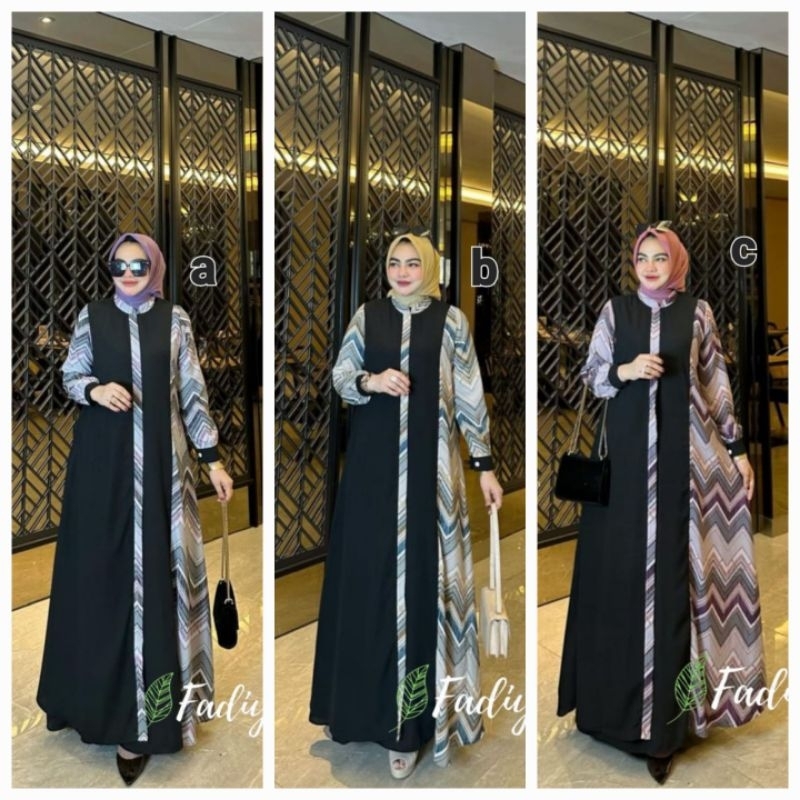 T270 ZAIRA DRESS WANITA MUSLIMAH KEKINIAN VIRAL ORIGINAL REAL PICT GOOD QUALITY MEWAH TERMURAH TERLA