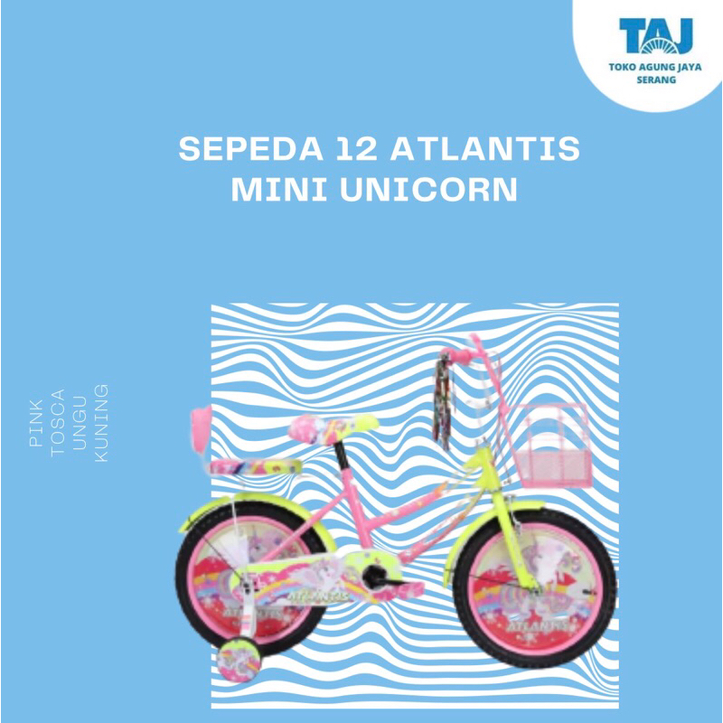 SEPEDA 12 MINI ATLANTIS UNICORN SEPEDA ANAK CEWEK SEPEDA MINI ANAK