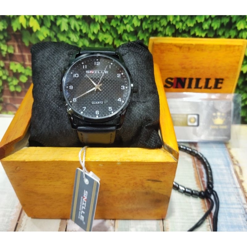 JAM TANGAN PRIA SNILLE  KULIT 1022G