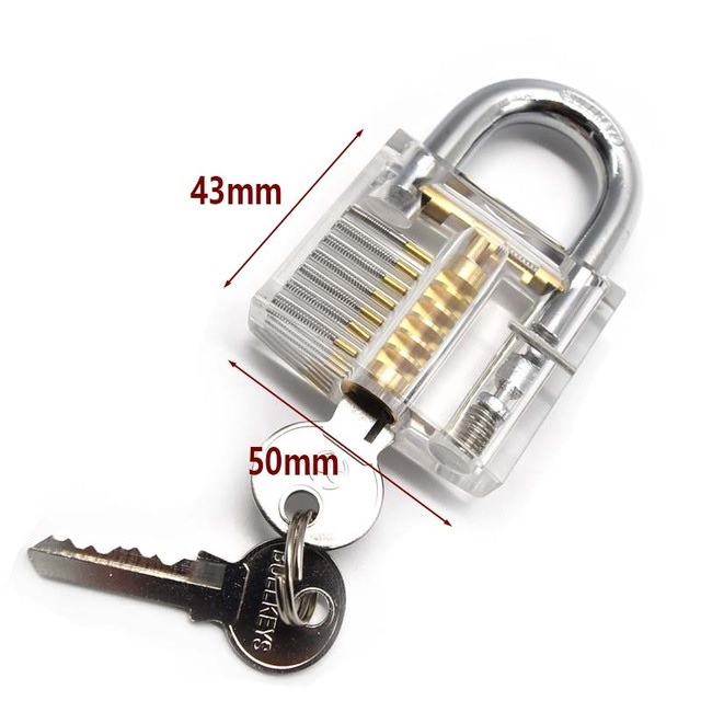 Clear Transparent Padlock - Gembok Pintu Transparan