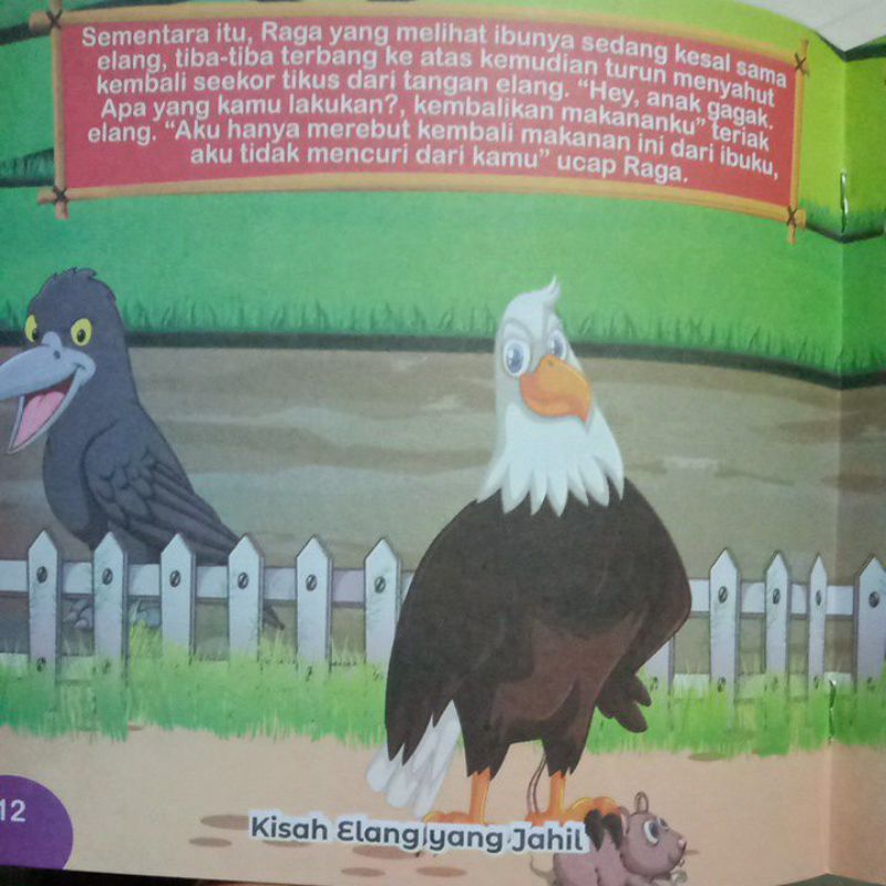 Buku Cerita Anak Seri Fabel Dongeng Kisah Elang Yang Jahil