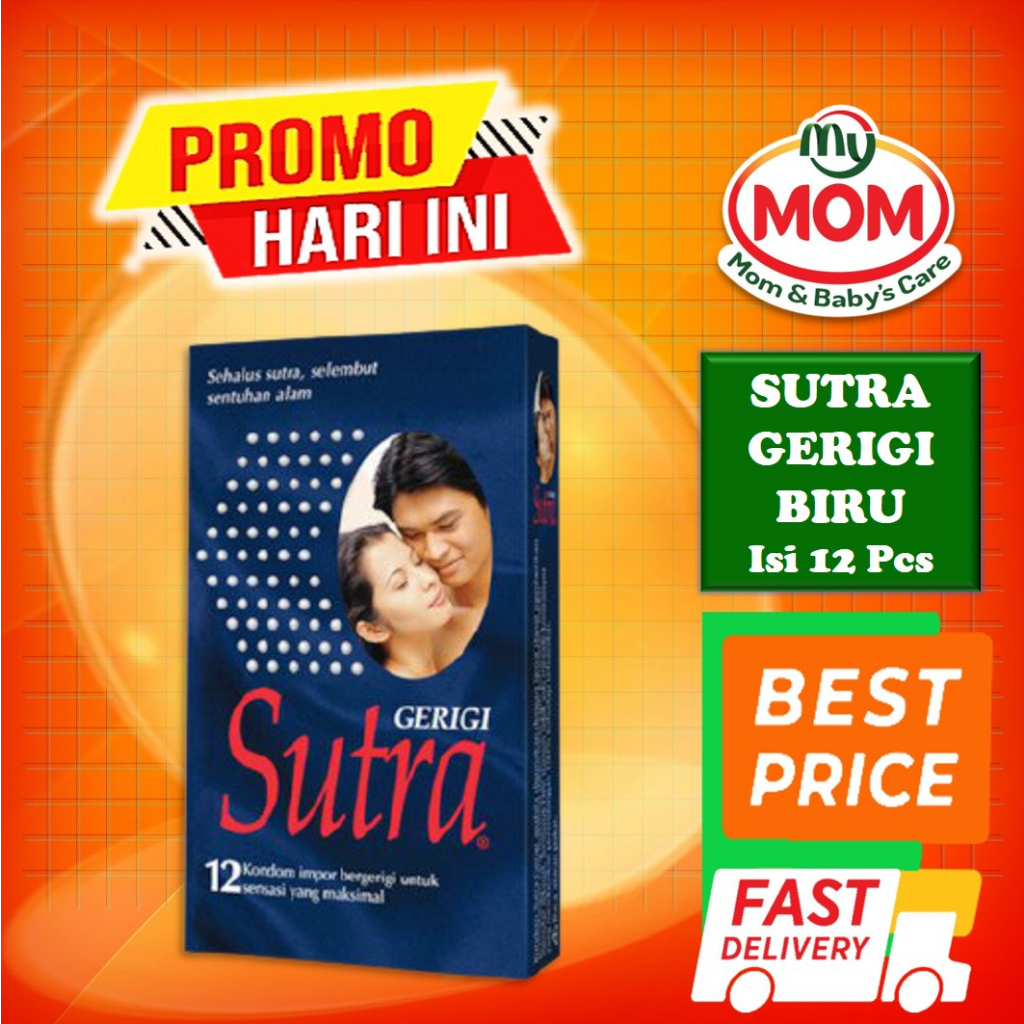 [BPOM] Kondom Sutra Gerigi Isi 12 Pcs / Kondom Sutra Biru / Sutra Grigi / Sutra Kondom Import / MY MOM