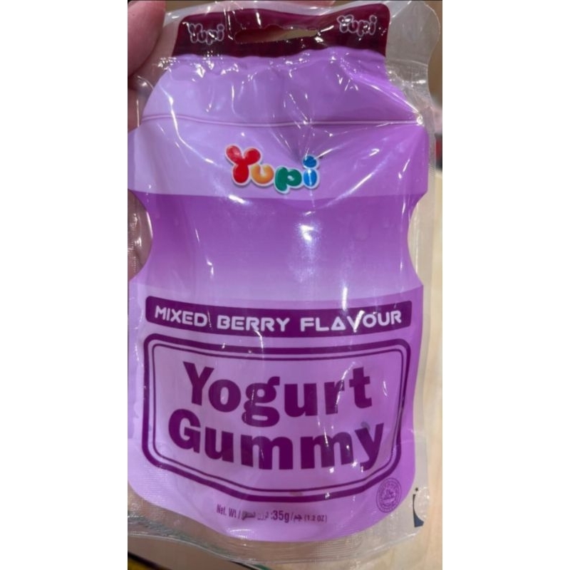 

Yupi Yogurt Gummy Mixed Berry / Original / Melon & Peach Flavour 35gr