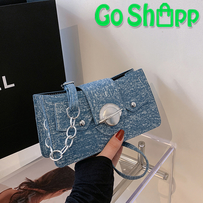 Tas Selempang Bahu Kasual Jeans Wanita Import Fashion Korea Terbaru - Shoulder Bag Pesta Kekinian SL92