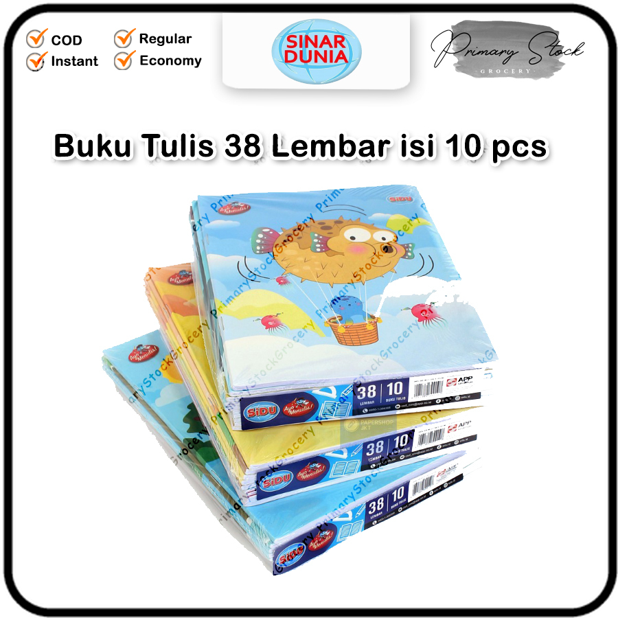 

Buku Tulis Sidu 38 Lembar 1 Pack Grosir Termurah Cewek isi 10 pcs Buku