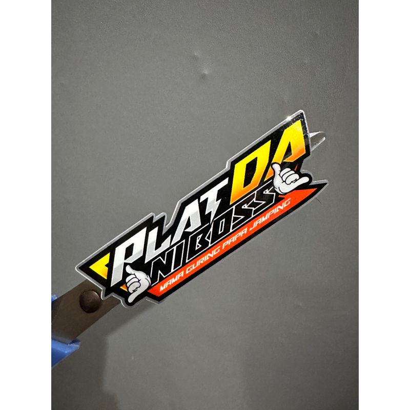 STIKER PLAT DA NI BOSS