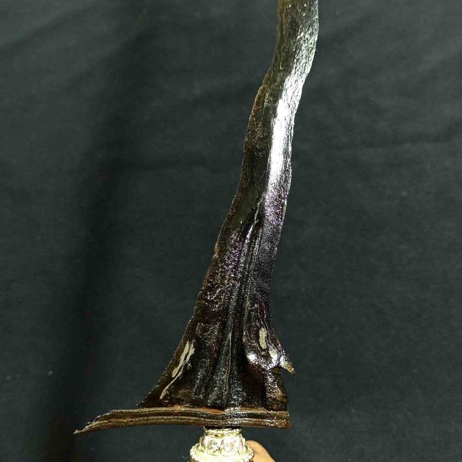 Pusaka Antik Keris Carito Keprabon Luk 11 Tangguh Majapahit Sepuh Kuno