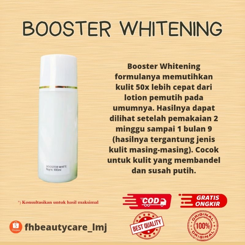 PROMO BOOSTER WHITENING/LOTION WHITENING BOOSTER/LOTION PEMUTIH BADAN/FORTEPLUS/HB WHITENING/HB DOST