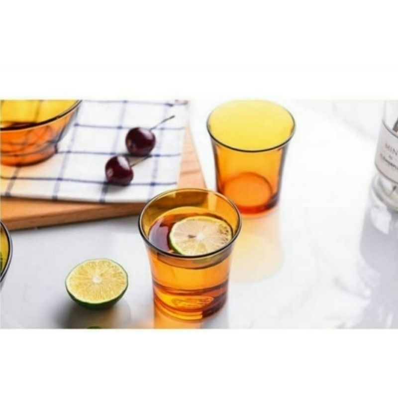 GELAS DURALEX LYS AMBER TUMBLER 21 CL | Isi: 6 pcs