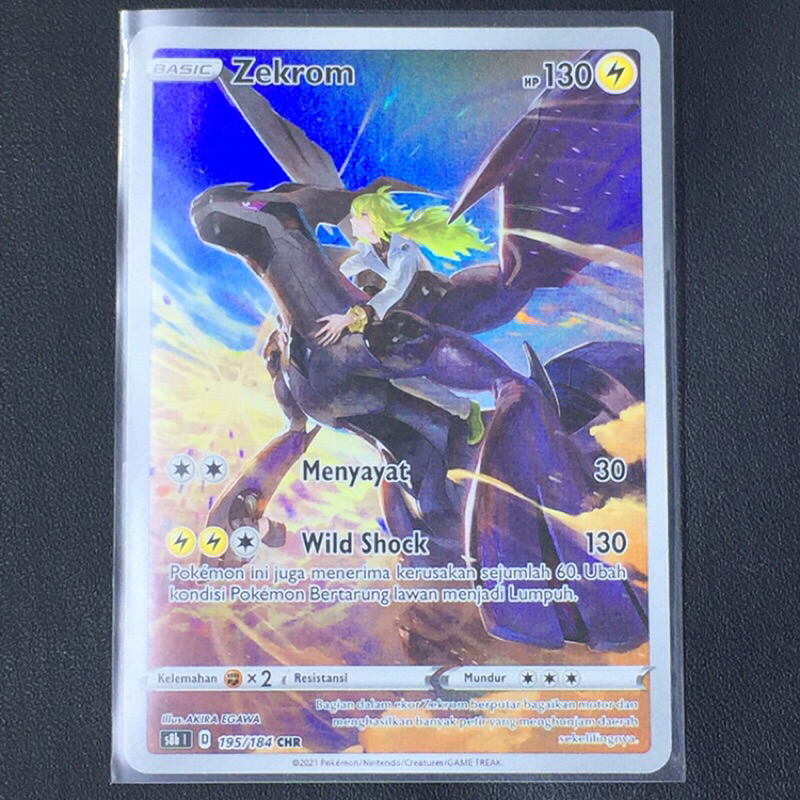 POKEMON TCG ZEKROM CHR HOLO INDO ORIGINAL