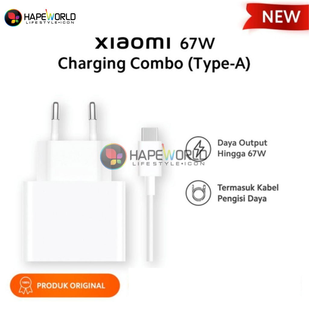 Xiaomi 67W Charging Combo (Type-A)  - Garansi Resmi