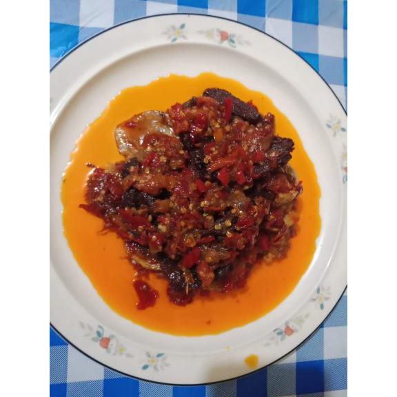 

DENDENG SAPI BALADO 250gr / DENDENG KERING / DENDENG BALADO CI AMEY