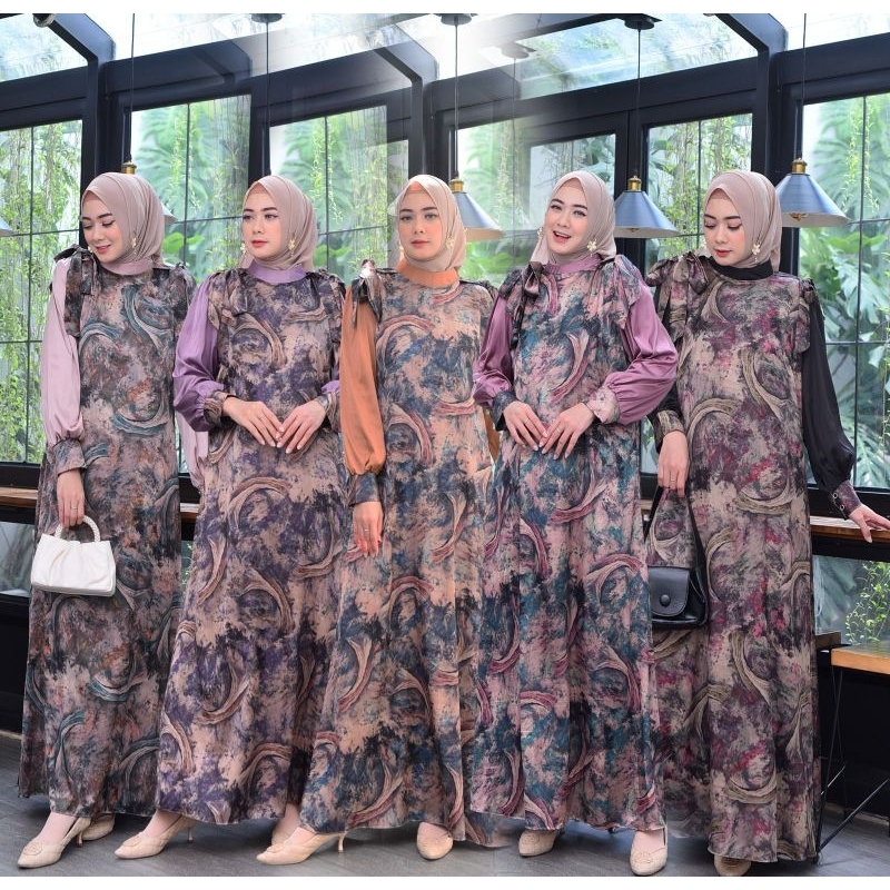 GAMIS WANITA TERBARU  MAURA DRESS  BY MJ MODE