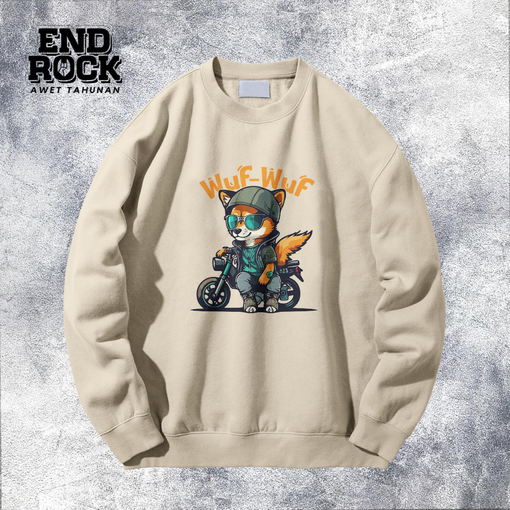 Crewneck Exclusive Original Endrock Tema Ride Puppy DTFS179