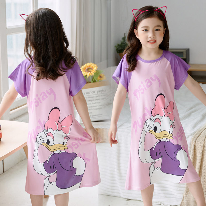 BV.ID BT1146 Baju Tidur Anak Model Daster Anak Perempuan Cewek Motif Kartun Lucu Import