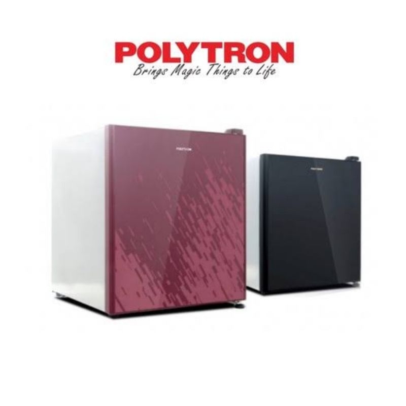 KULKAS KECIL REFRIGERATOR MINI BAR FRIDGE POLYTRON HOTEL PRH51 PRH 51 KAPASITAS 50L 50 LITER ADA FRE