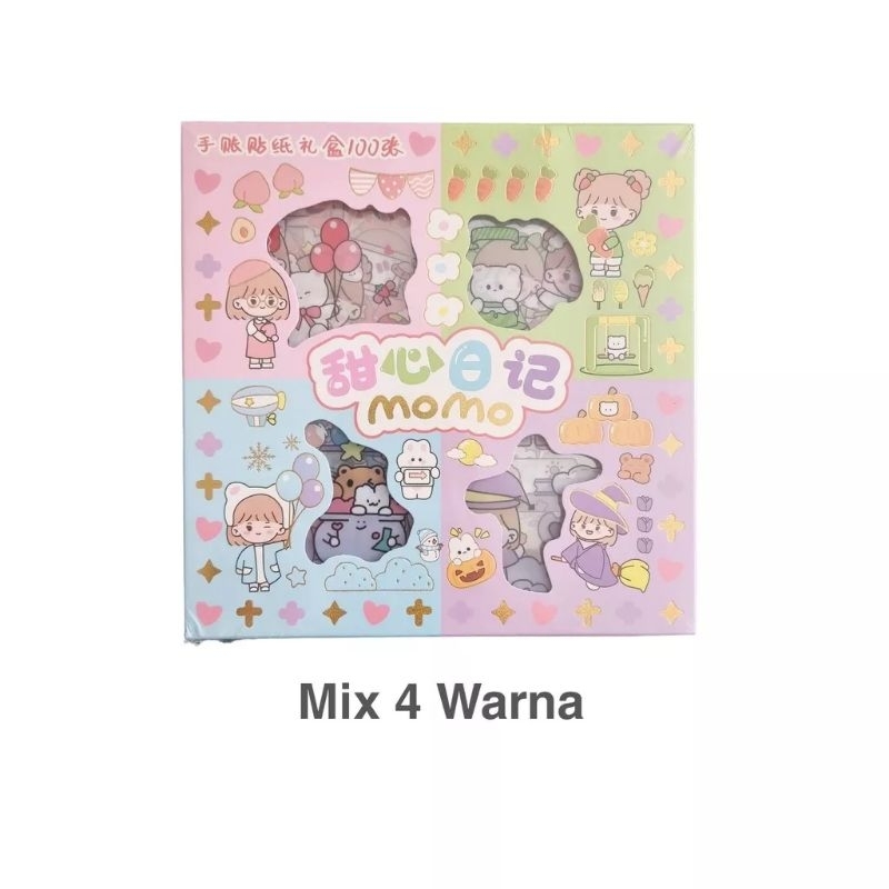

STIKER MOMO STICKER KOREA KARAKTER KARTUN ANAK STIKER VIRAL STIKER BUKU BOTOL MINUM 1 KOTAK ISI 100 LEMBAR