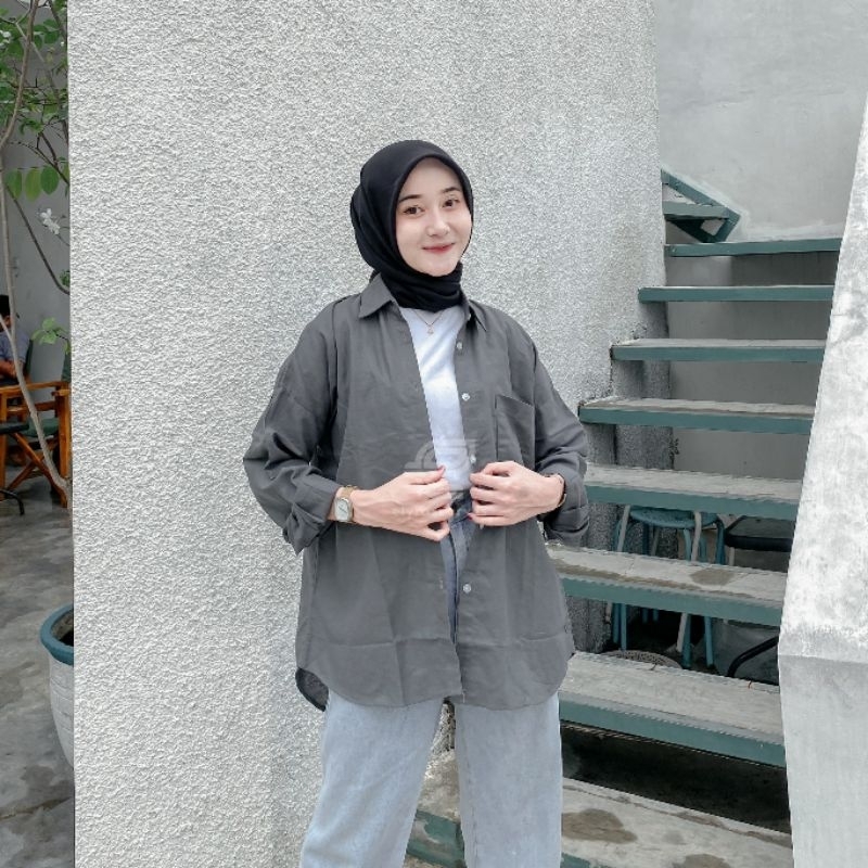 Vilora basic oversize shirt