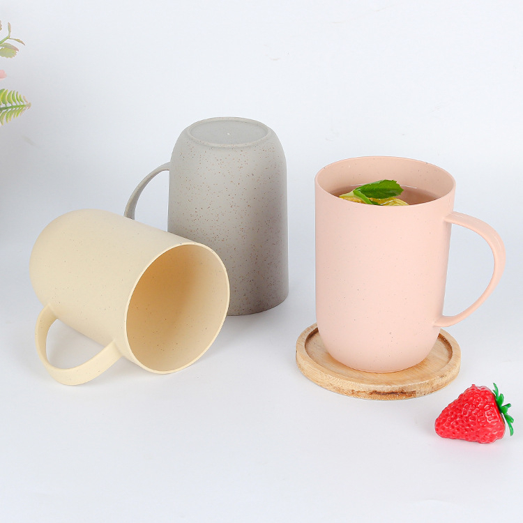 Mug Cangkir Wheat Straw /Gelas Gandum Kokoh / BPA Free /Wheat Straw Environmental Protection Cup