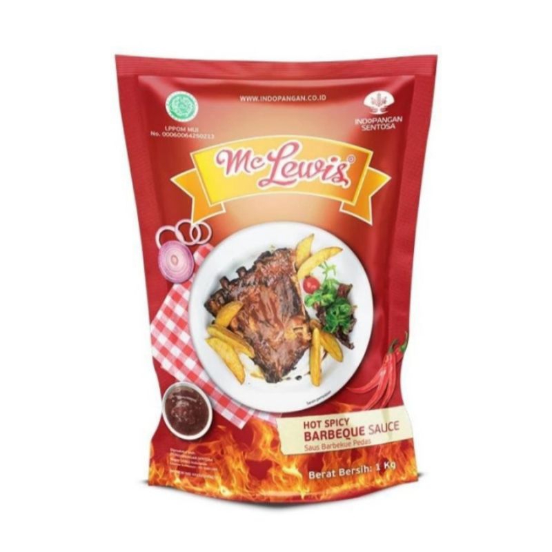 MC LEWIS HOT BARBEQUE SAUS 1KG