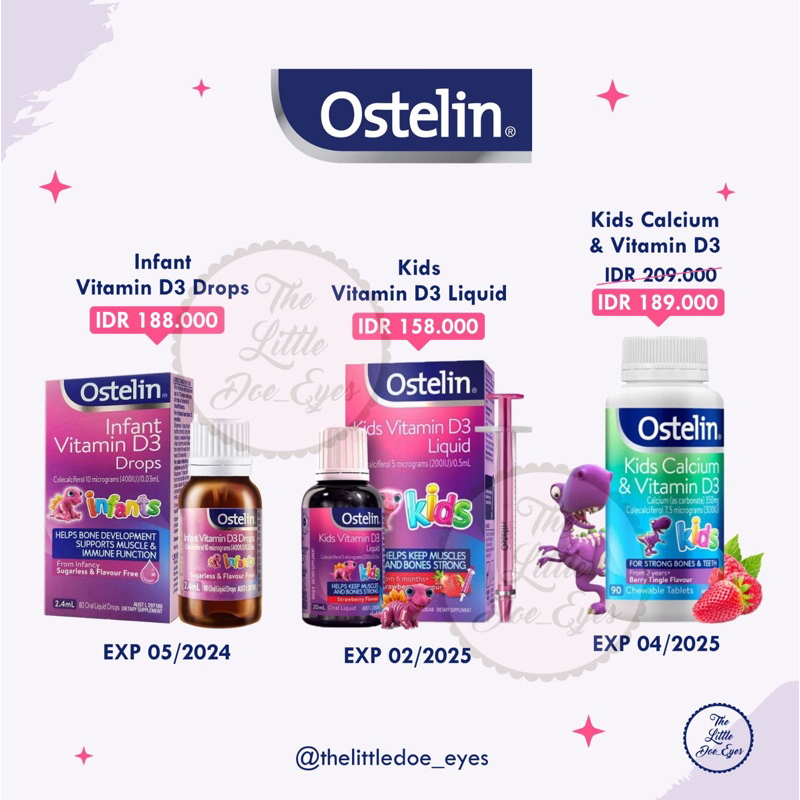 [READY] Ostelin Kids Infant Calcium &amp; Vitamin D EXP 2025