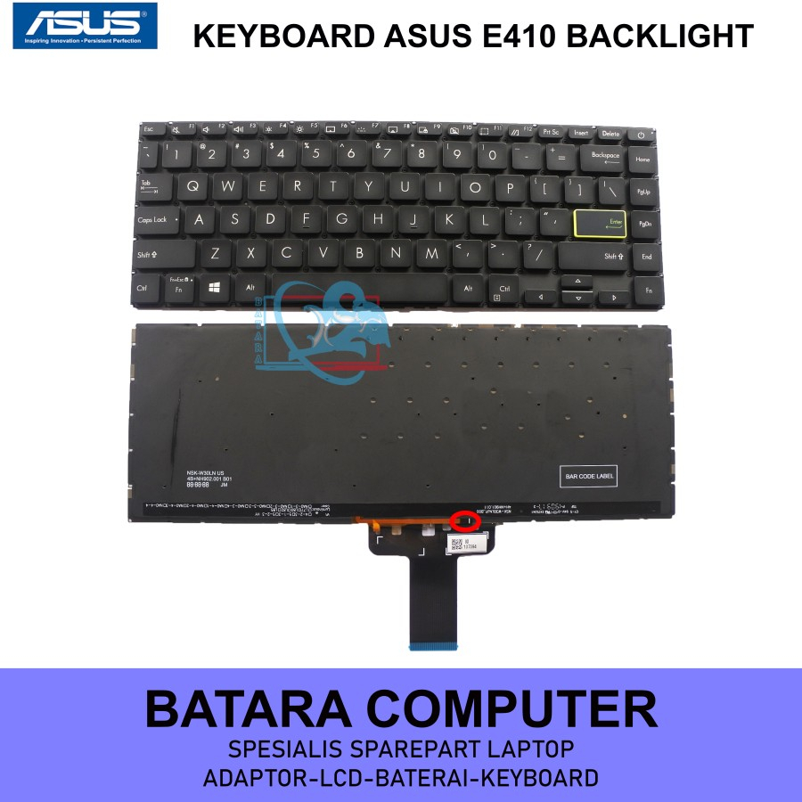 Keyboard Asus Vivobook E410 E410kao E410m E410ma E410mao