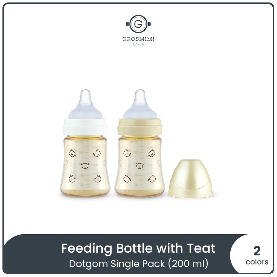 Grosmimi PPSU Dotgom Feeding Bottle | Botol Susu Bayi